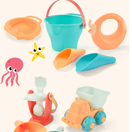 Flexible Shore Playthings, Enjoying Waves and Grains by the Sea, Sunny Season