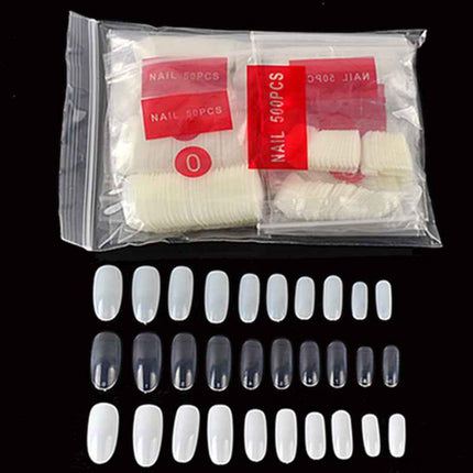 Clear circular manicure