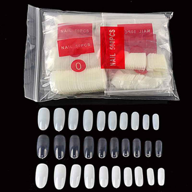 Clear circular manicure