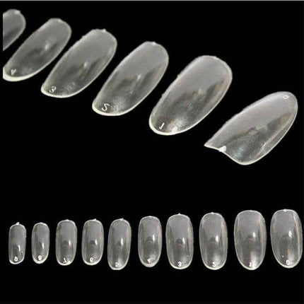 Clear circular manicure