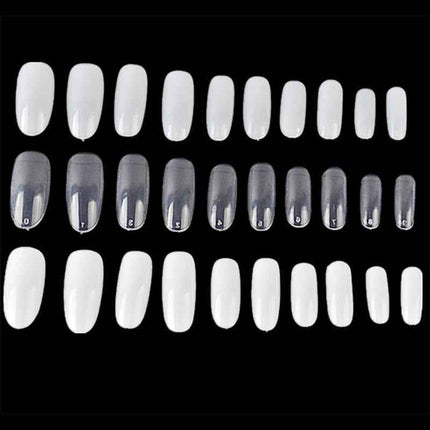 Clear circular manicure
