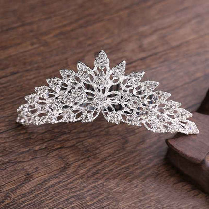 Tiara Bambina con Perline - Cerchietto Sposa Principessa per Cerimonie