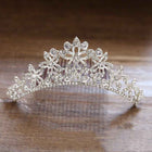 Tiara Bambina con Perline - Cerchietto Sposa Principessa per Cerimonie