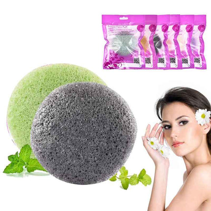 Gentle Circular Konjac Facial Cleansing Pad