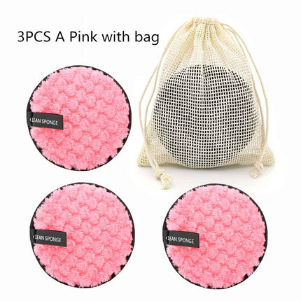 Fruit Mesh Cleaning Disc Circular Facial Cotton Makeup Eraser Pad