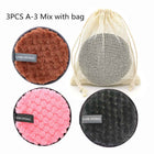 Fruit Mesh Cleaning Disc Circular Facial Cotton Makeup Eraser Pad