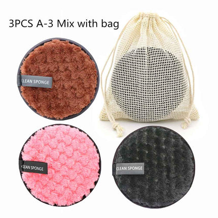 Fruit Mesh Cleaning Disc Circular Facial Cotton Makeup Eraser Pad