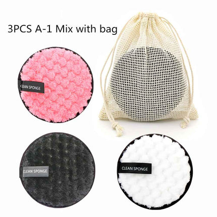 Fruit Mesh Cleaning Disc Circular Facial Cotton Makeup Eraser Pad