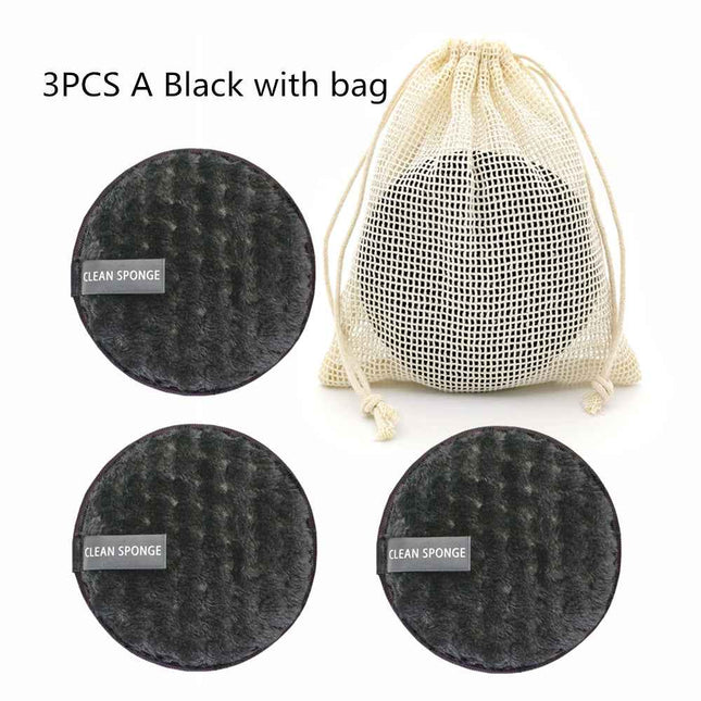 Fruit Mesh Cleaning Disc Circular Facial Cotton Makeup Eraser Pad