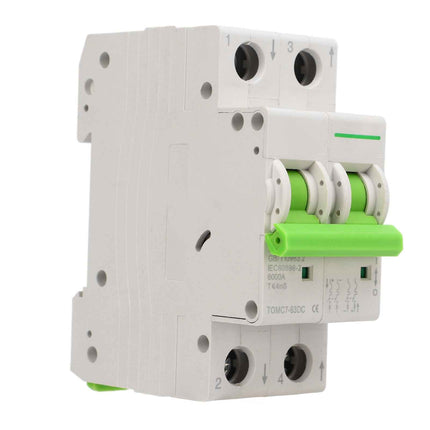 Compact PV Circuit Breaker DC550V Thermal Magnetic Switch 2P 40A Disconnect