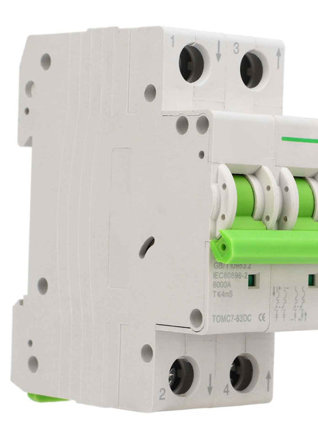 Compact PV Circuit Breaker DC550V Thermal Magnetic Switch 2P 40A Disconnect
