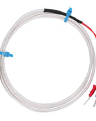 Thermal Sensor PT100 Detector Temperature Monitoring Probe Circular Mount Style 5m