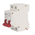 2 Pole Circuit Interrupter 6kA Cutoff DIN Mount 16A 1000V DC