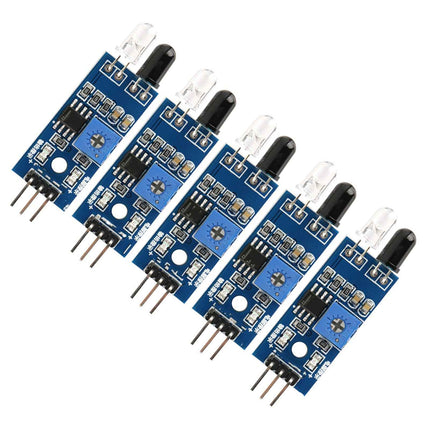 5 units IR obstacle detection sensor for robotic vehicle automation