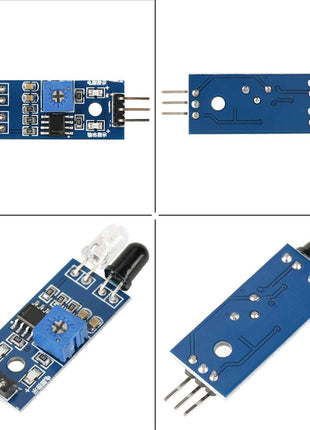 5 units IR obstacle detection sensor for robotic vehicle automation