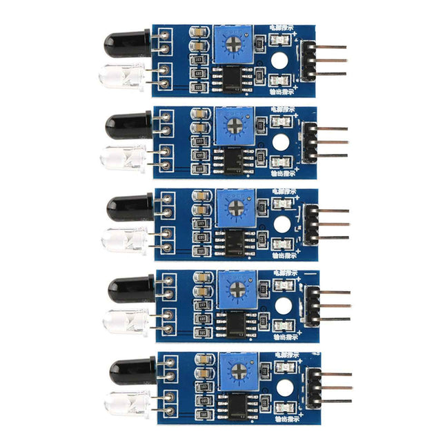 5 units IR obstacle detection sensor for robotic vehicle automation