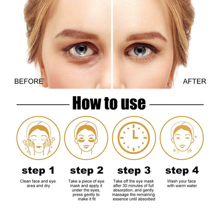 GOLDEN EYE COLLAGEN PATCHES FOR PUFFINESS AND DARK CIRCLES