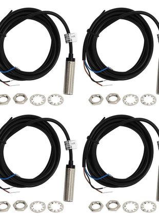 4 Units 12mm PNP Inductive Sensor 3-Wire NO IP67 6-36V DC Proximity Switch