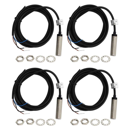 4 Units 12mm PNP Inductive Sensor 3-Wire NO IP67 6-36V DC Proximity Switch
