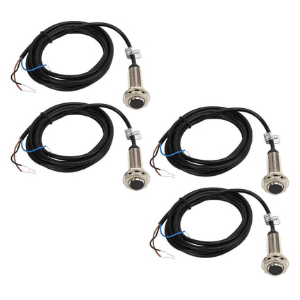 4 Units 12mm PNP Inductive Sensor 3-Wire NO IP67 6-36V DC Proximity Switch