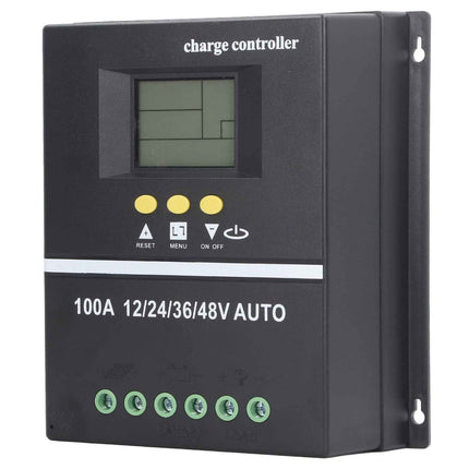 Smart Solar Charger with Dual USB Ports, LCD Screen, Auto Voltage 12V-48V for Panels