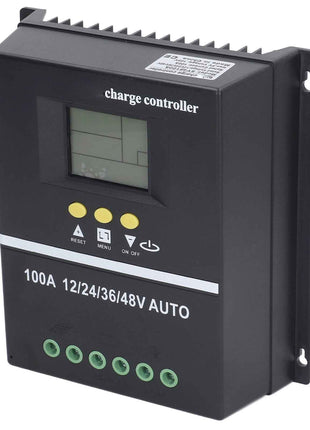 Smart Solar Charger with Dual USB Ports, LCD Screen, Auto Voltage 12V-48V for Panels