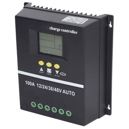 Smart Solar Charger with Dual USB Ports, LCD Screen, Auto Voltage 12V-48V for Panels