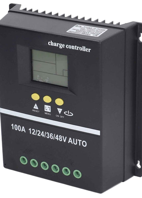 Smart Solar Charger with Dual USB Ports, LCD Screen, Auto Voltage 12V-48V for Panels