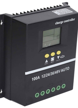 Smart Solar Charger with Dual USB Ports, LCD Screen, Auto Voltage 12V-48V for Panels
