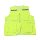 High Visibility Reflective Safety Vest Waterproof Breathable for Night Work Construction Travel 2XL Bright Green