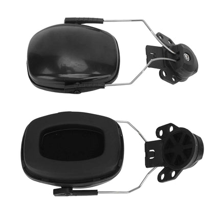 Protective Headgear Ear Cover Sound Dampening Hard Hat Attachment for Work Sites Woodcutting Grinding Drilling