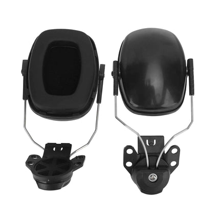 Protective Headgear Ear Cover Sound Dampening Hard Hat Attachment for Work Sites Woodcutting Grinding Drilling