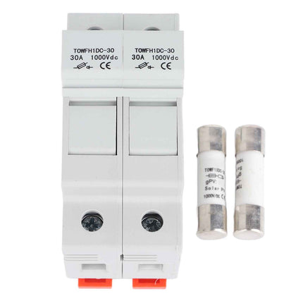 High Voltage DC Breaker with Dual Fuse Safety Switch for Power Devices 20A 1000V