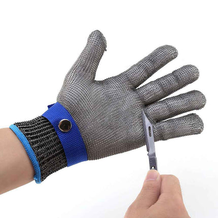 Stab Resistant Stainless Steel Mesh Protective Butcher Glove