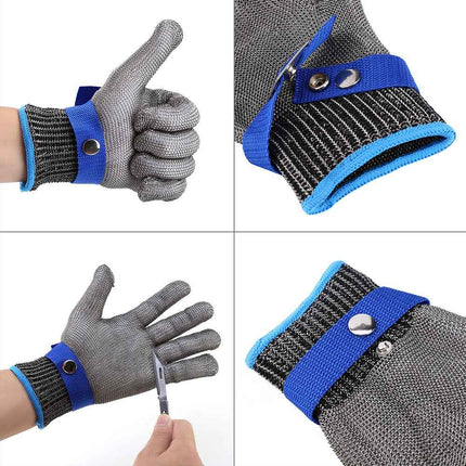 Stab Resistant Stainless Steel Mesh Protective Butcher Glove