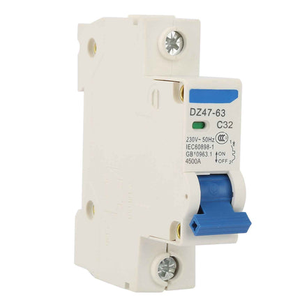230V AC DZ47-63 Single Pole Mini Breaker Protection Switch (32A)
