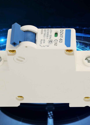 230V AC DZ47-63 Single Pole Mini Breaker Protection Switch (32A)