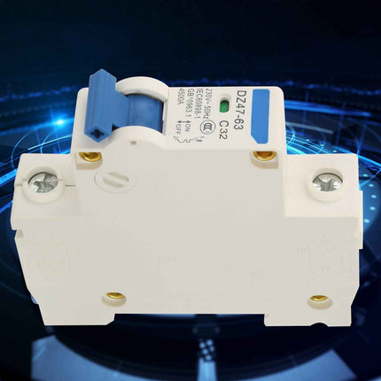230V AC DZ47-63 Single Pole Mini Breaker Protection Switch (32A)