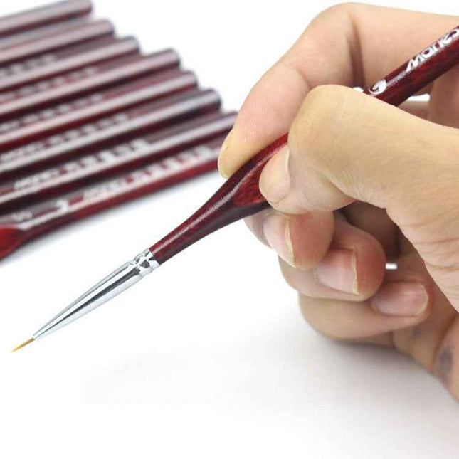 Watercolor brush tip fine nail marker