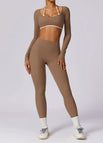 M / Long Sleeve + Trousers Mocha Brown