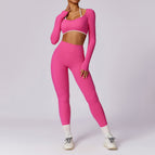 S / Long Sleeve + Trousers Rose Red