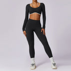 M / Long Sleeve + Trousers High-grade Black