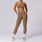 S / Bra + Trousers Mocha Brown