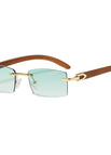 Gold Frame Gradient Green C6