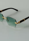Gold Frame Gradually Green