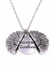 Silver Sunflower Necklace