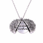Silver Sunflower Necklace