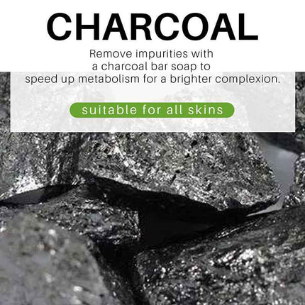 Pure Natural Activated Charcoal Cleansing Bar Deep Lather