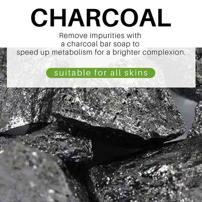 Pure Natural Activated Charcoal Cleansing Bar Deep Lather