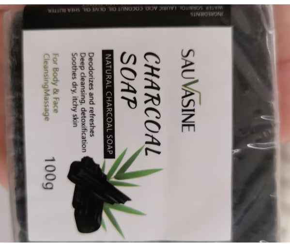 Pure Natural Activated Charcoal Cleansing Bar Deep Lather